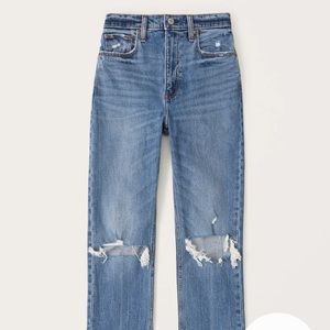 Ultra High Rise Ankle Straight Jeans